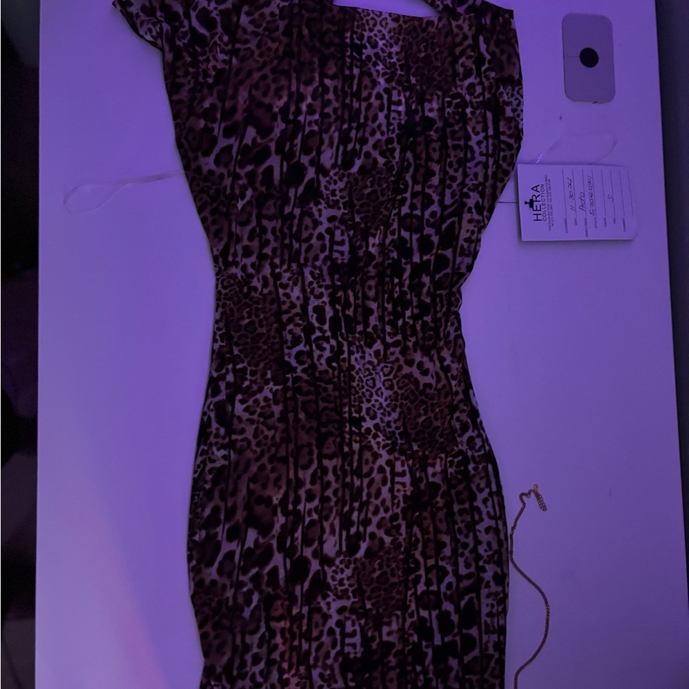 Hera Collection Animal Print Mini Dress